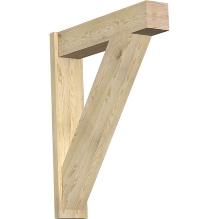 Ekena Millwork Traditional Block Rough Sawn Outlooker, Douglas Fir, 8"W x 36"D x 44"H OUT08X36X44TRA05RDF